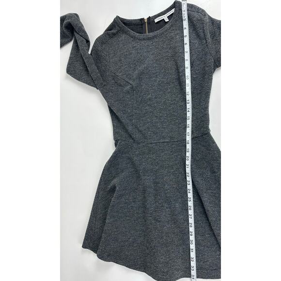 Collective Concepts Size Medium Sweater Dress Fit & Flare Princess Seams Gray - Picture 10 of 12